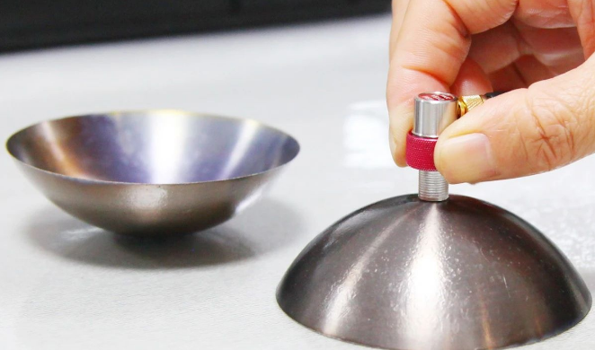 鈦合金零部件厚度測量實(shí)測圖